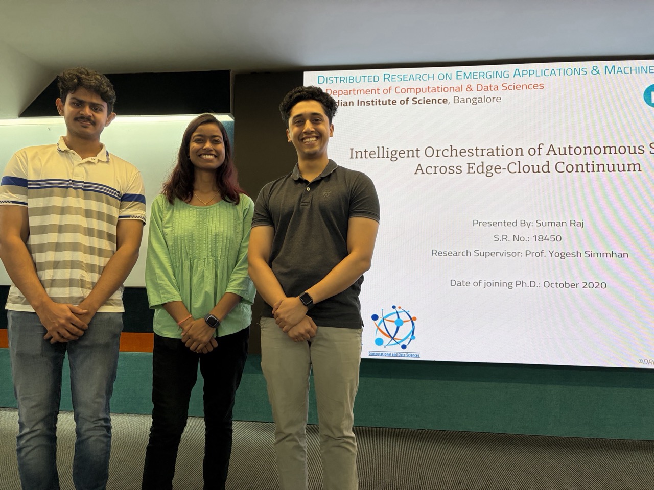 Presenting Ocularone research at IISc